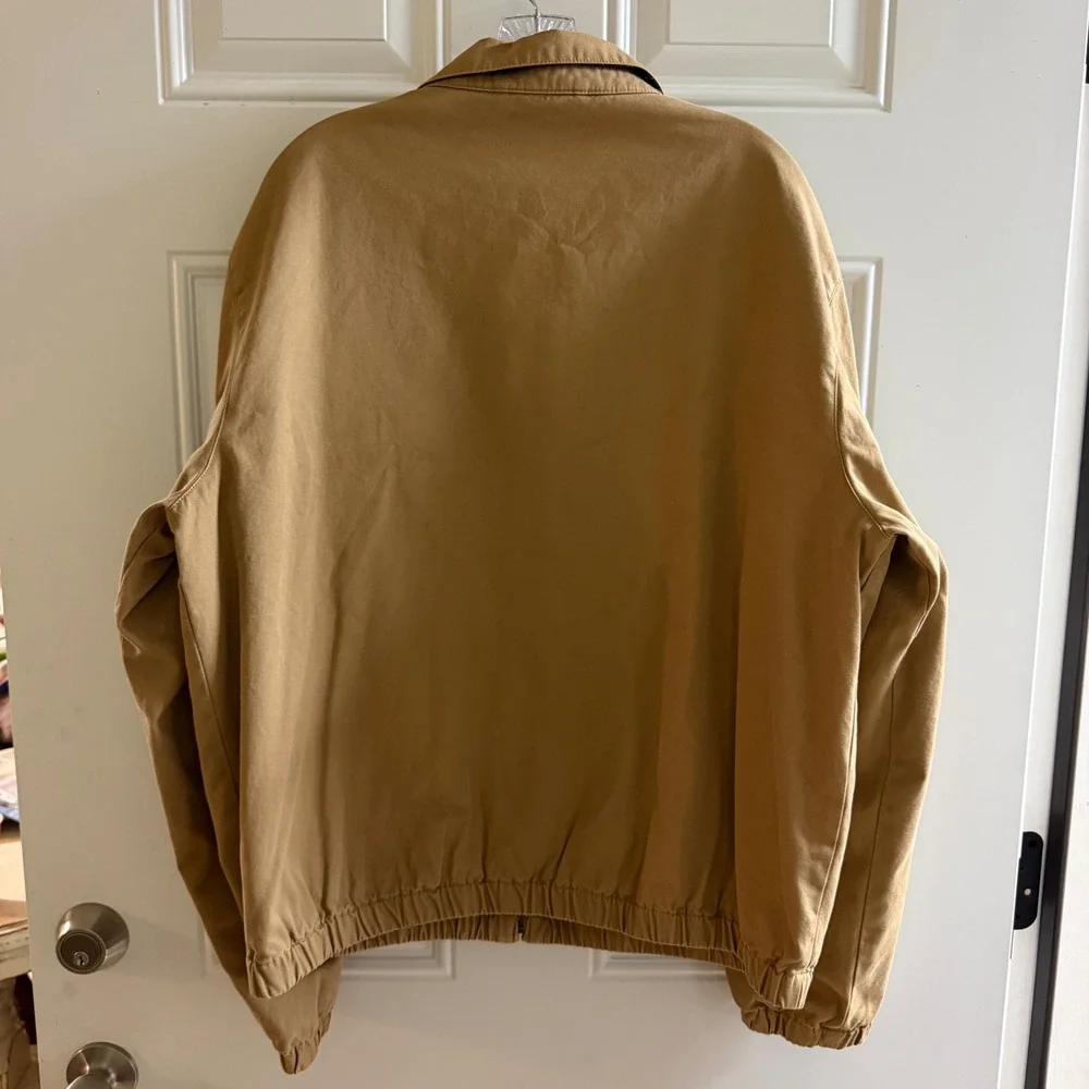Vintage Polo Ralph Lauren Harrington Jacket, XL, Tan/Plaid